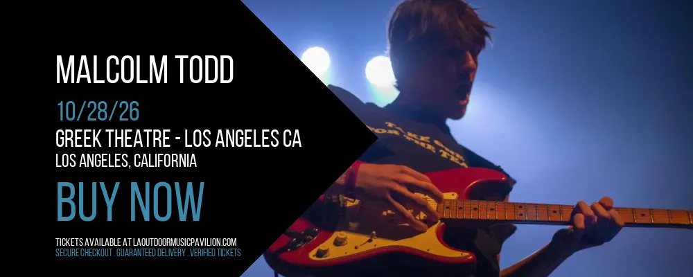 Malcolm Todd at Greek Theatre CA